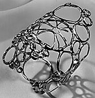 Gold openwork bracelet